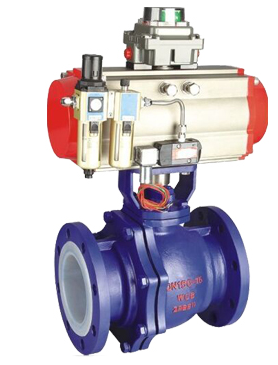 ف البطانة الفلور الكرة صمام التحكم p lining fluorine ball valve control