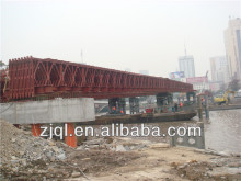 temporary steel suspension bridge