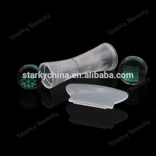 double side long stamping tool /plastic & silicon nail art stamper