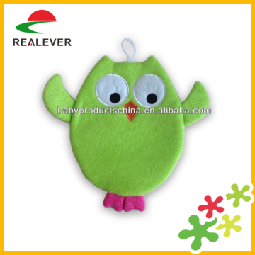 Kids exloliating bath glove scrubber bath gloves