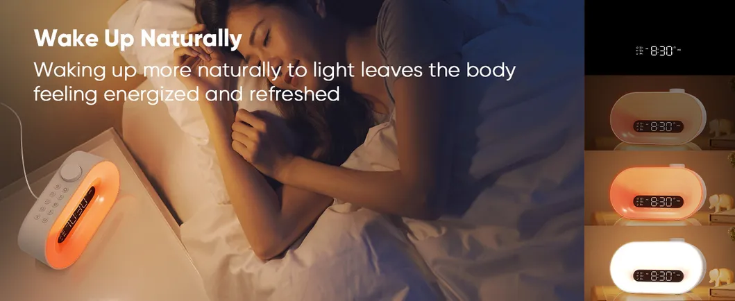 Bluetooth White Noise Sleep Monitor with RGB Alarm Clock