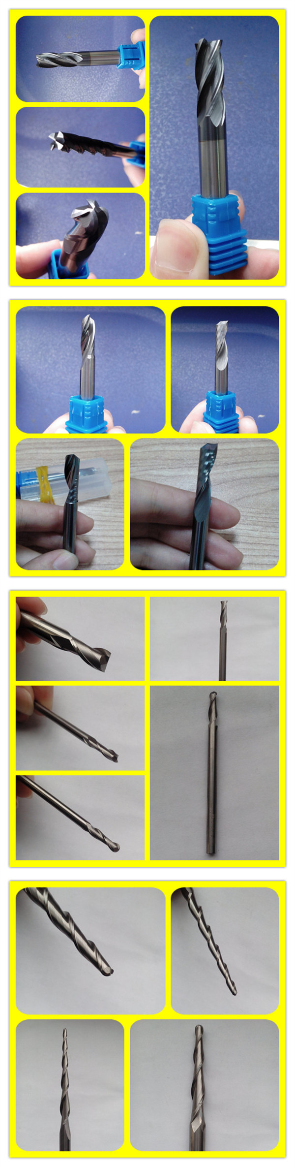 Solid Carbide Taper Ball Nose End Mills