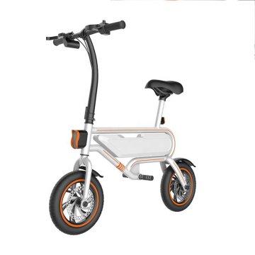 12 inch Portable Black Electric Bikes for Adults