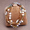 Braccialetti fatti a mano perline di morbillo in lega gioielli Bracciali
