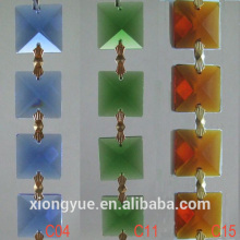 wholesale square crystal charm chains pendants making machine diy