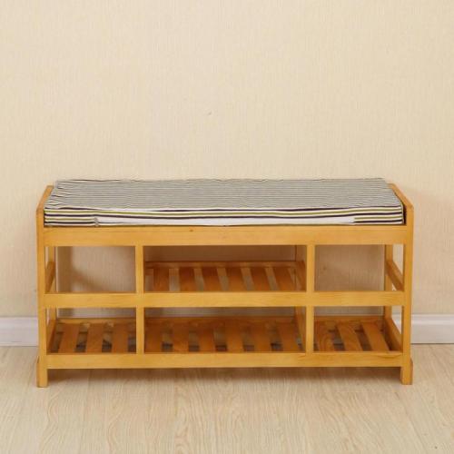 Change Shoe Sitting Solid Wood Simple Shoe Bench