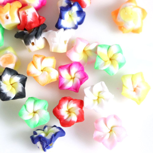 Mix Color 11MM Polymer Clay Craft Flower Beads DIY Jewelry Accessory Material Wedding Decoration Flowers