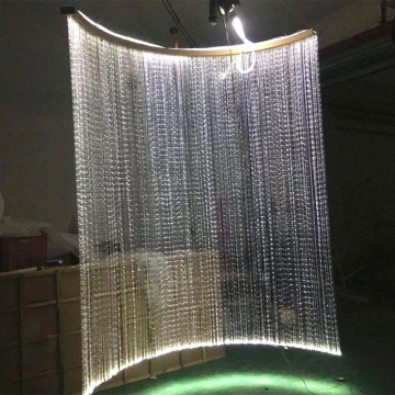 Modern RGB Fiber Optic Waterfall Lamp - 2M x 2M for Projects