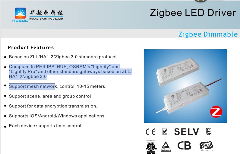 Zigbee led adapter