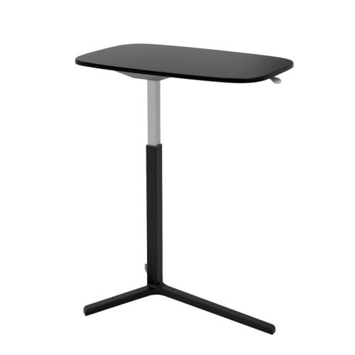 Table de chevet en MDF finition PVC Noir