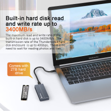 2TB SSD with thunderbolt 3 ssd case