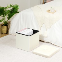 Bailey Customizable Faux Leather Ottoman