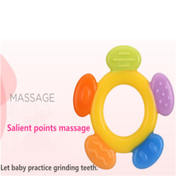 Mainan Keselamatan Bayi Tumbuh Gigi BPA Free Silicone Teether