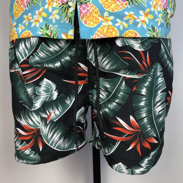 Beachfront floral print beach shorts