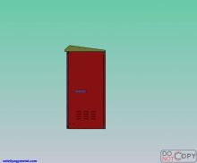 Indoor outdoor gas meter lock