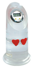 Crystal Shape Liquid Clock with Vivid Floater