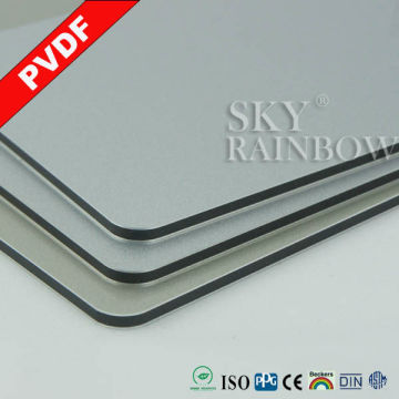 RAL9006 silver color aluminium composite panel