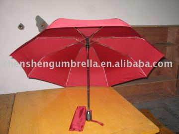 auto open and closed 3 fold umbrella