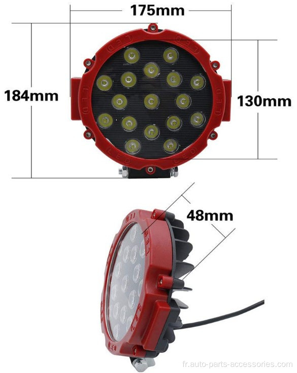 Lumières de conduite Spot Offroad Fog conduisant 4 roues motrices