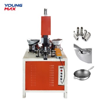 Non stick cookware set handle automatic riveting machine