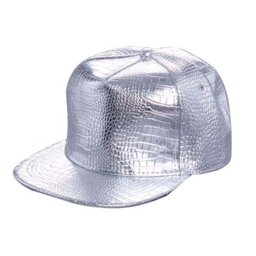 Blank Leather Hat Plain  Leather Hat Flat Bill Cap