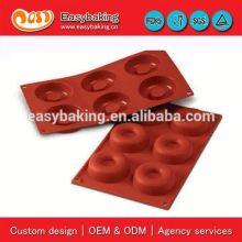 6 Cavities bog savarin cake baking pans silicon bakeware