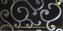 Home Wall Decoration Glazed Silver Tile, Ceramic Decorative Tiles