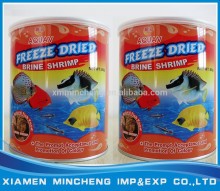 Canned freeze dried brine shrimp