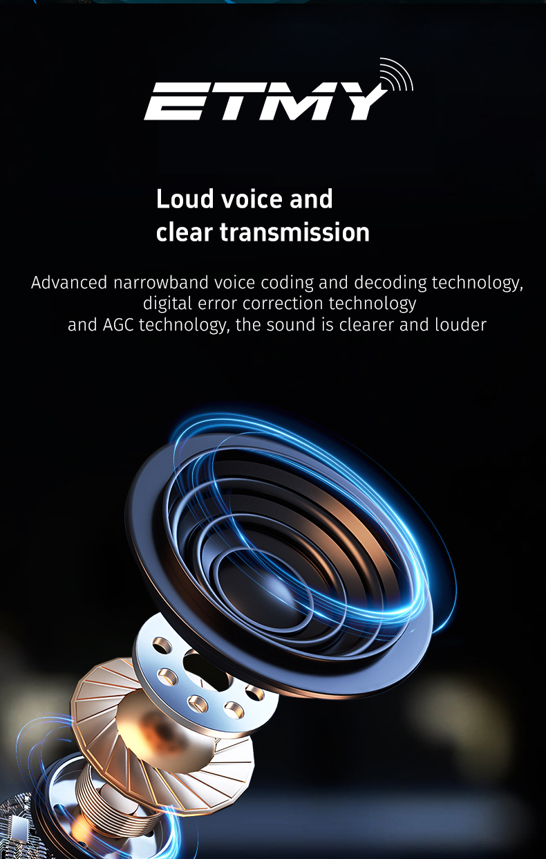 NXDN VHF/UHF Digital & Analog Portable Radios ET-D69 Walkie Talkie Handheld