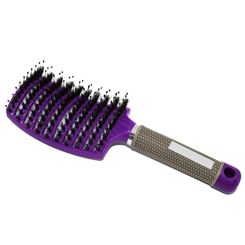 2021 Wholesale Salon Hairdressing Wooden Paddle Hair Brush Hair Extension Comb Plastic Hair Massage Brush