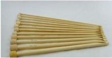 White Smooth Surface Finishing Bamboo Knitting Needles For Beautiful Textiles