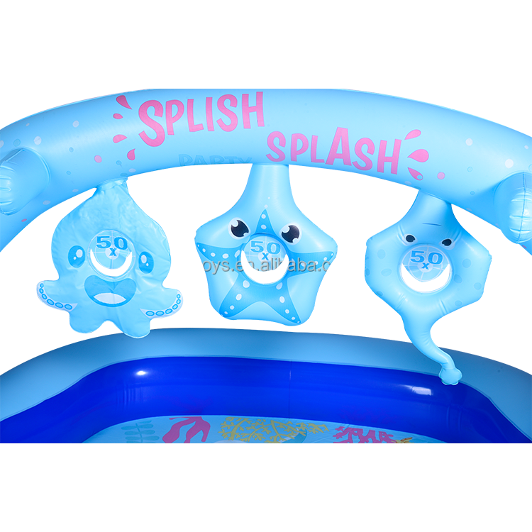 Wholesale PVC kids children's indoor play center pool splash pool for kids Water gun baby pool