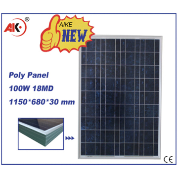 poly 100w solar panel broken cells