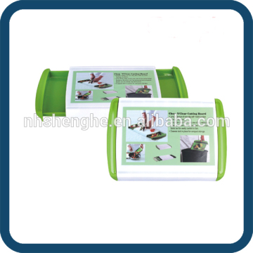 Kitchen Sink Drain Basket Vegetables Wash Plastic Cutting Board Chopping Board