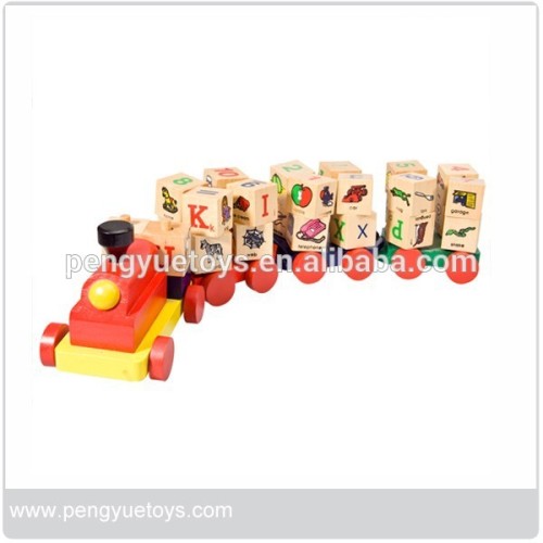 Learning & Teching Wooden Train Toy for Pre-school Kids