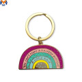 Metal Personalized Rainbow Keychain For Bag Charm