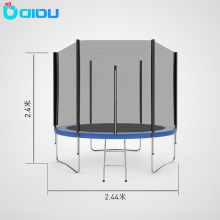 8ft trampoline with safety net and ladder