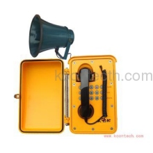 Loud speaking weatherproof phone