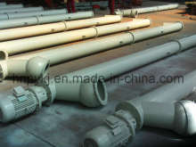 Horizontal Spiral Screw Helix Worm Gig Conveyor