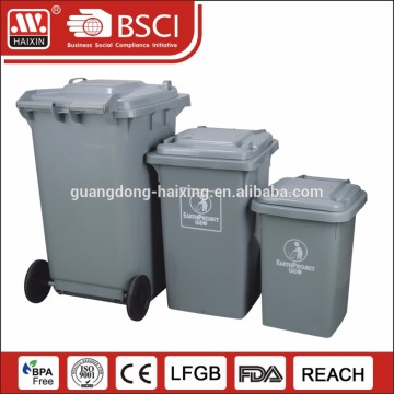 plastic garbage bin with wheels