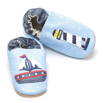 Sailboat Baby Soft Leather Shoes