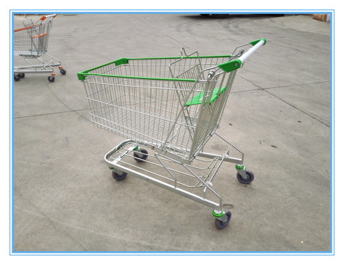 Spanish style shopping carts with four wheels