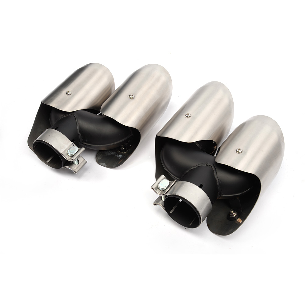 JCSPORTLINE Steel Exhaust End Tips for Porsche Macan 2014UP
