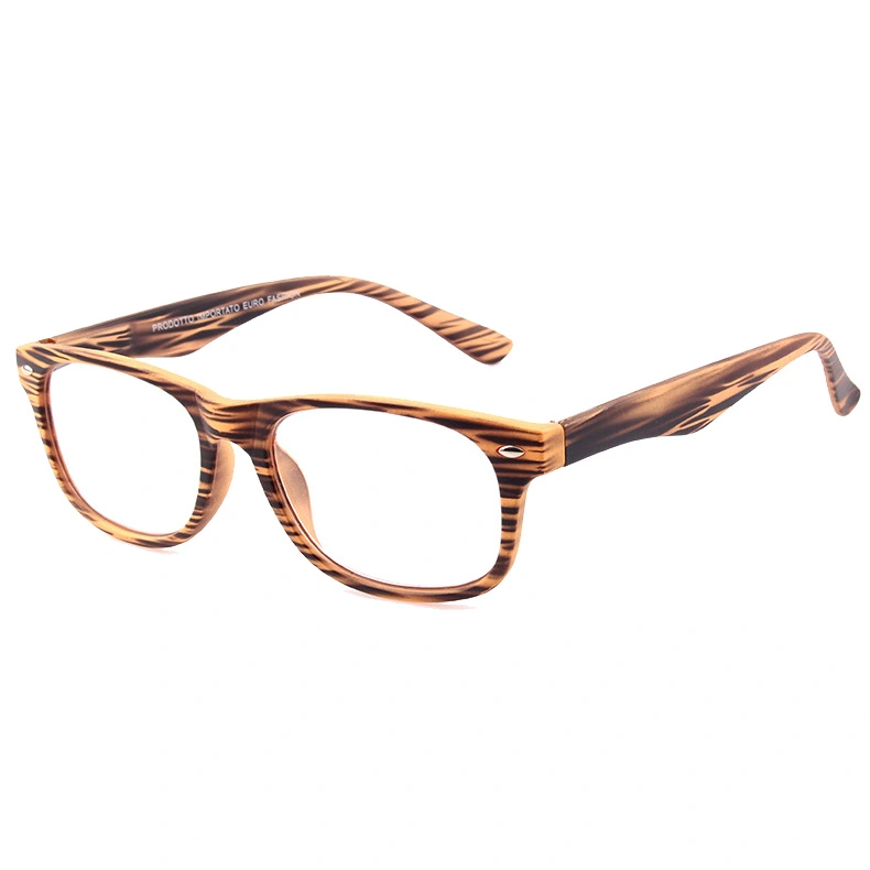 2018 Hot Selling Spring Hinge Reading Glasses with Stripe Pattern