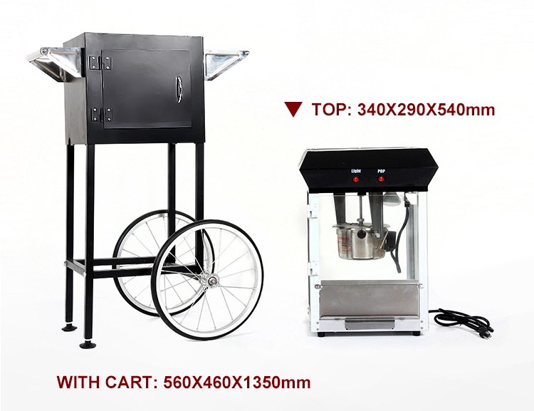 Authentic Automatic Black Pop Corn Popcorn Popper Maker Tabletop 4 Oz Small Kettle Home Popcorn Maker Machine for Sale