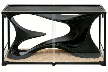 3D Printed Reptile Climbing Ledge | Reptile Landscaping Background Board for Reptile Enclosure & Animal Enclosures