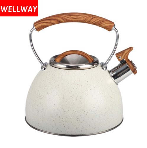 Whistle kettle with anti-scald handle