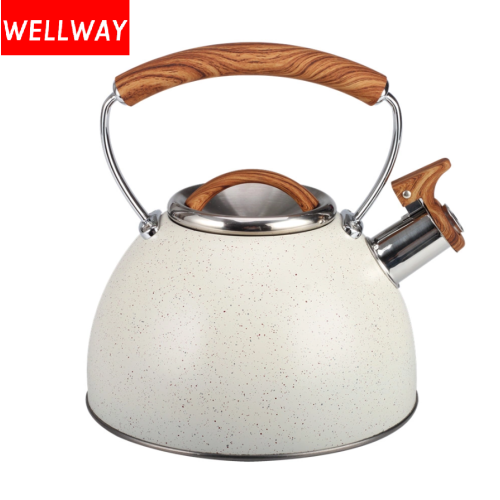 Whistle kettle with anti-scald handle