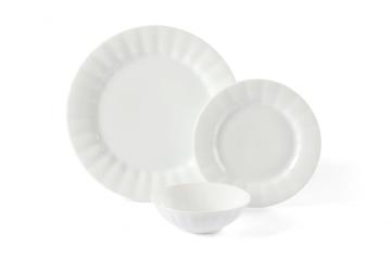 Embossed 18pcs dinner set used in restaurant