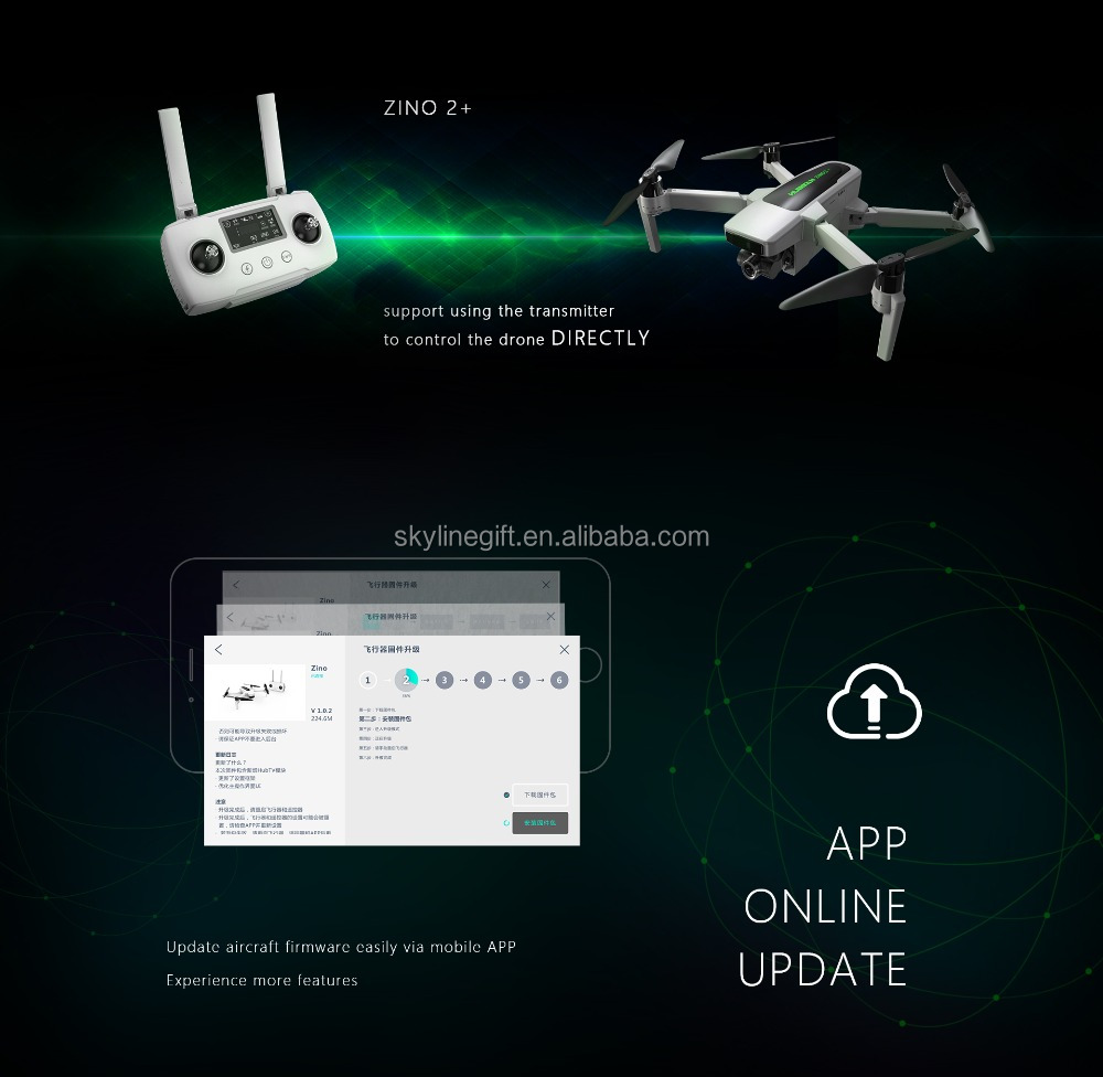 Brand New Hubsan Zino 2 PLUS RC Camera Drone GPS 9KM FPV 4K 60fps 3-axis 35mins Flight RC Quadcopter